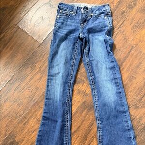 Ariat Girls Boot Cut Jeans in Deep Blue